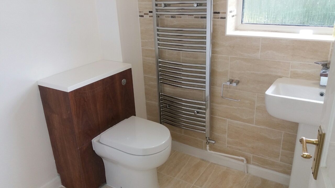 Completed bathroom refurbishment