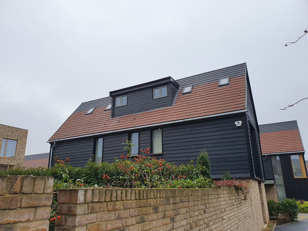 Completed loft conversion exterior